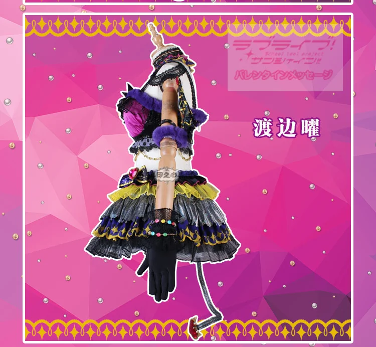 Lovelive! Солнечный свет! Aqours Dia Ruby Yoshiko Watanabe маленький дьявол cos для всех членов Хэллоуин Рождественские костюмы, косплей