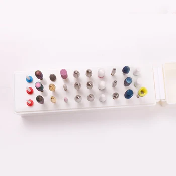 

30 Holes Nail Art Drill Grinding Head Bit Holder Display Storage Box Nail Drill Bits Container Stand Display Rack Manicure