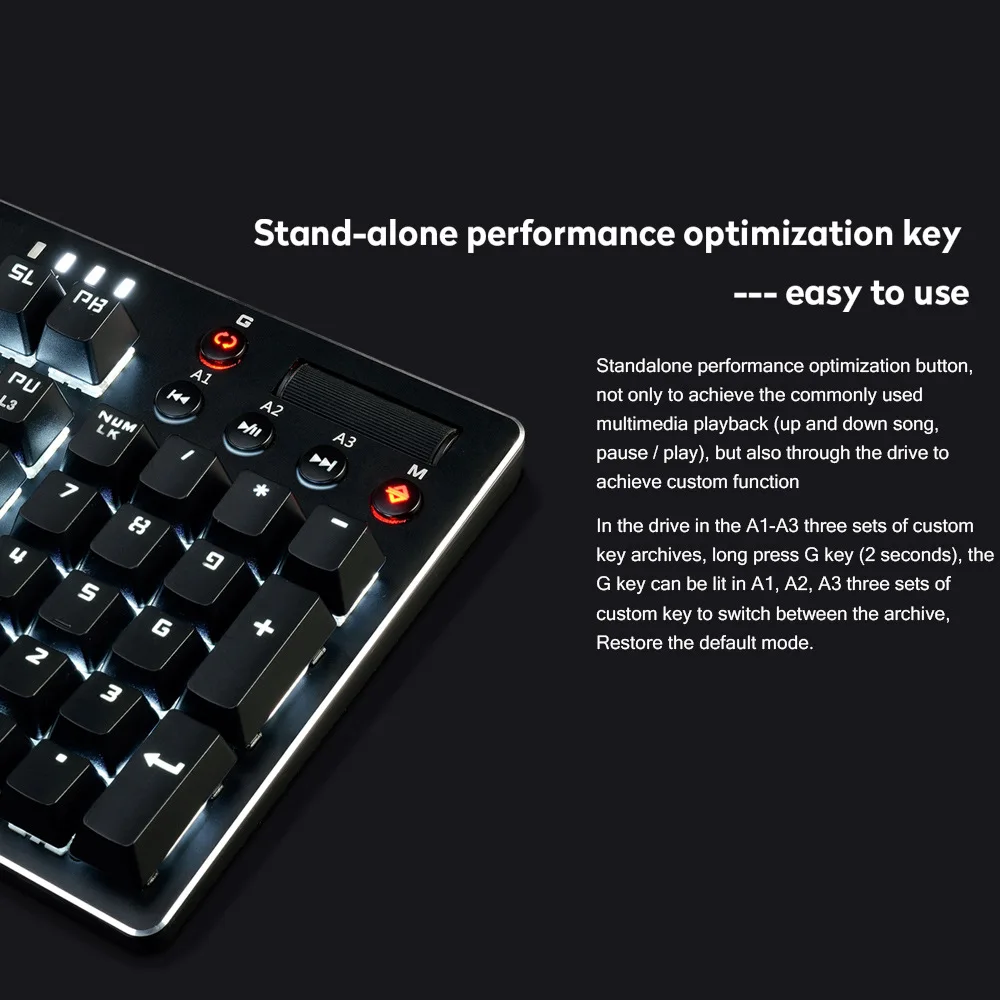 Механическая клавиатура Ajazz assassin II из сплава ak35i Мультимедийная Игровая с