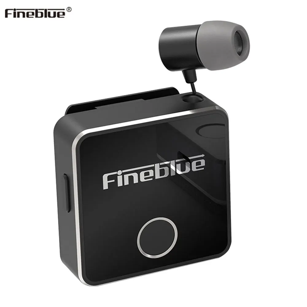 Беспроводная Bluetooth гарнитура Fineblue F1 BT 5 0 наушники вибрирующие с оповещением для