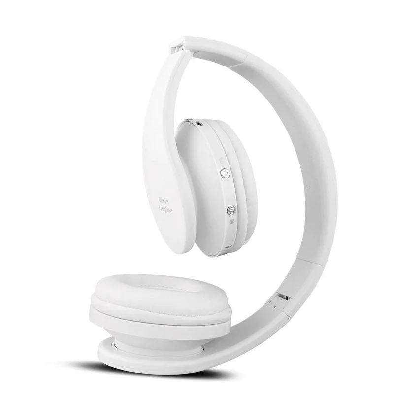 FOOVDO Bluetooth Headphone Heavy Bass Wireless Headset with Microphone HiFi Sound Music Stereo Earphone for Video Game