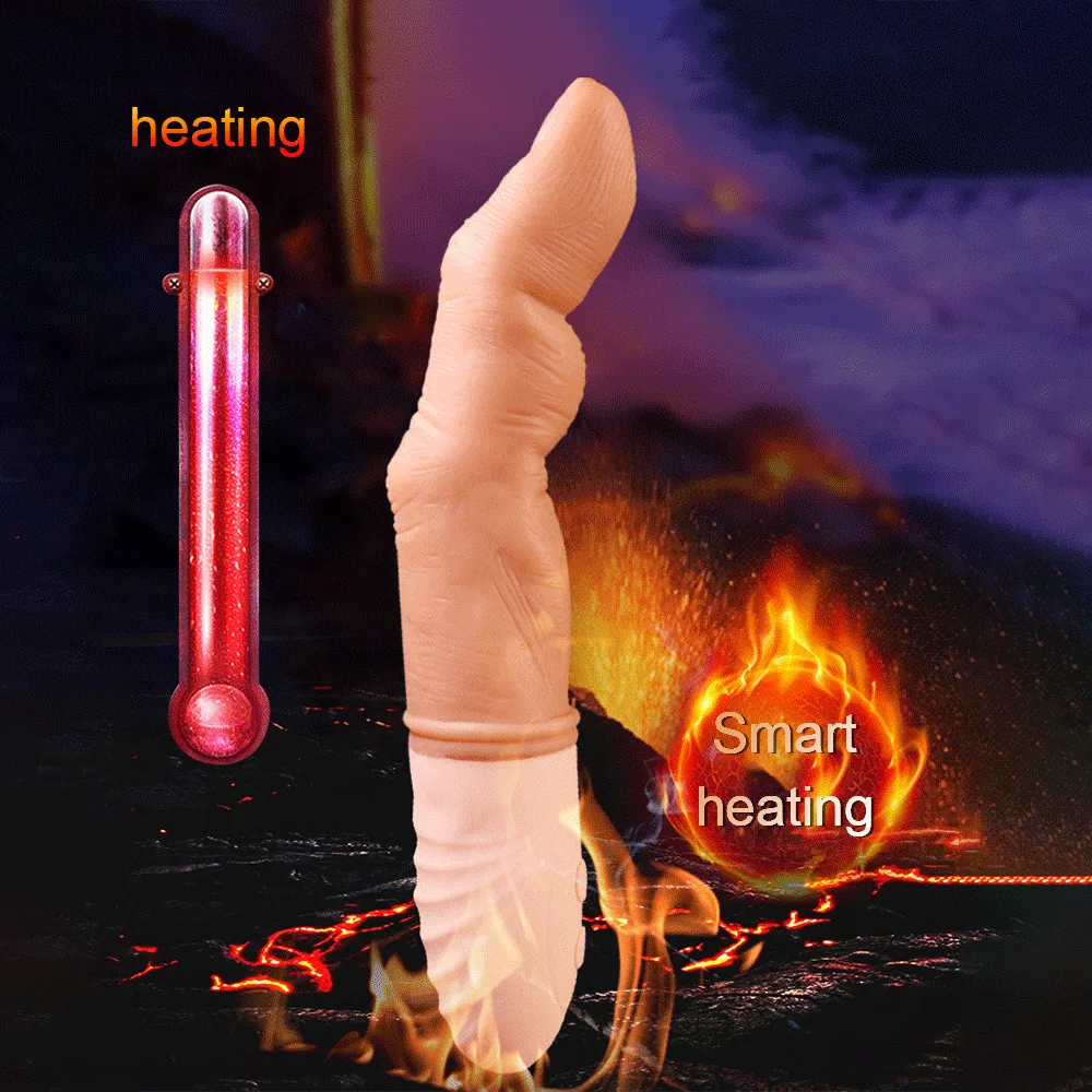 Finger Vibrator Masturbation AV Vibration Adult Sex Toys For Woman Clitoris Stimulator G-Spot Vibrating Erotic Stick Big Dildo