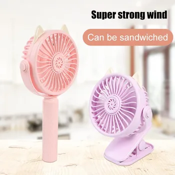 

Clip Type Mini Aromatherapy Fan USB Rechargeable 3 Speeds Rotatable Small Desk Fan XH8Z