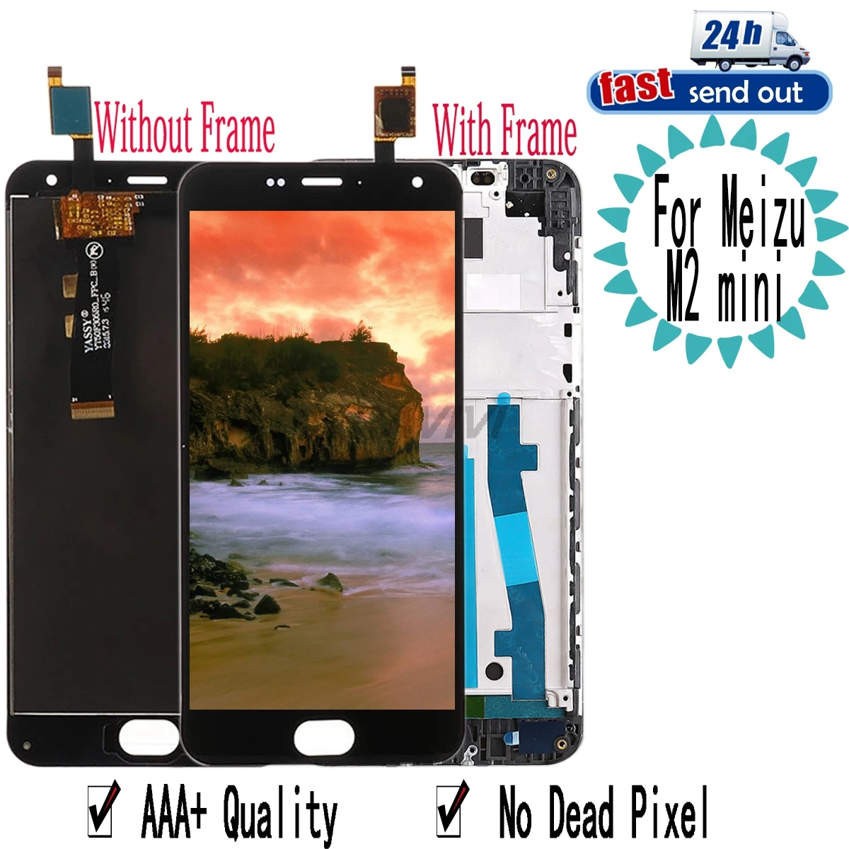 

5,2 "M2 ЖК-дисплей для MEIZU M2 мини ЖК-дисплей Дисплей кодирующий преобразователь сенсорного экрана в сборе запасная часть с Рамка для Meizu M2Mini