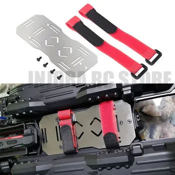 

1PCS Stainless Steel Battery Mounting Tray with Tie for TRAXXAS TRX6 1/10 RC Crawler Car
