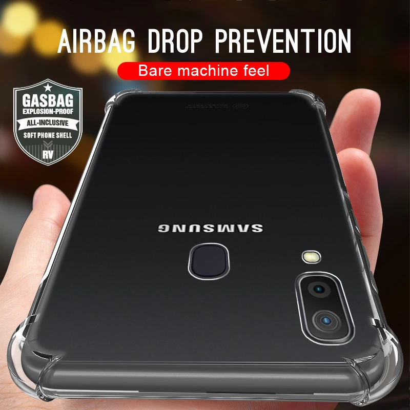 Чехол для телефона для samsung Galaxy A10 A20 A30 A40 A50 A70 A10S A30S A50S A20S A10E A20E M10 M20 M30 M30S A2 Core подушка безопасности для задняя крышка