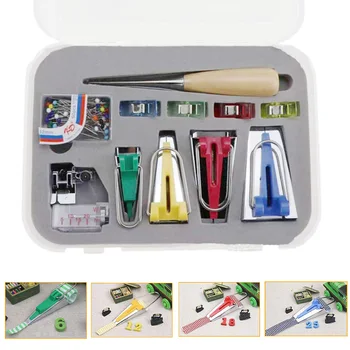 

DIY Patchwork Quilting Tool Binding Sew Sewing Machine Tools Sets Hemming Tape Maker Multifunction Sewing Bias Tape Maker Set
