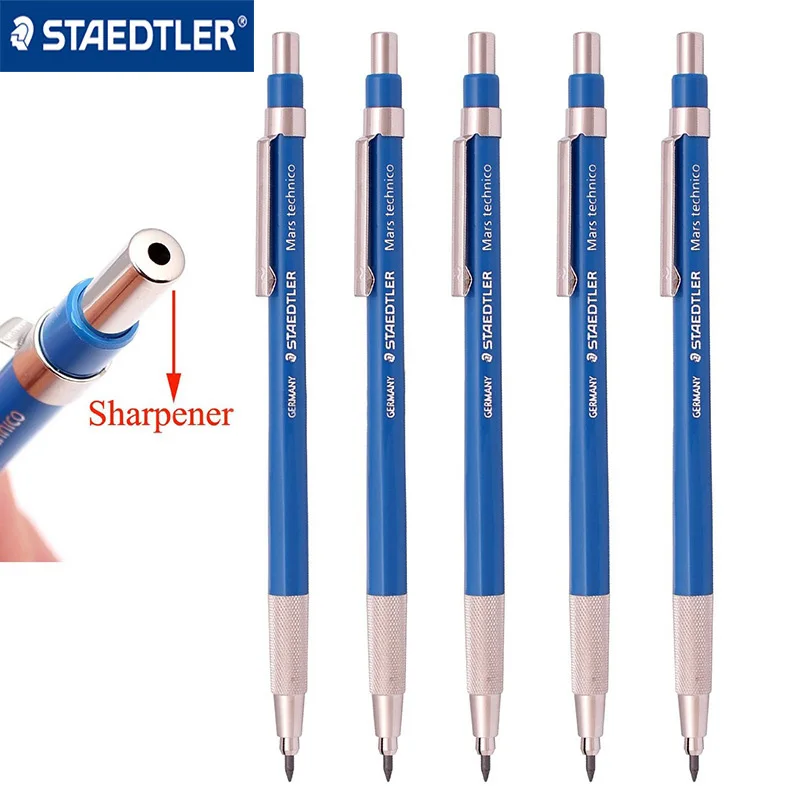 1Pcs STAEDTLER 780 C Mechanical Pencils+Eraser Set School Stationery Metal Mechanical Pencil Rod With Sharpener 2.0mm tenwin electric pencil sharpener eraser пылесос