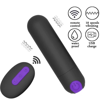 Powerful Bullet Vibrator with remote control Sex Toy for Woman G-spot Clitoris Stimulator Dildo Mini Vibrator for Women Sex Shop 1