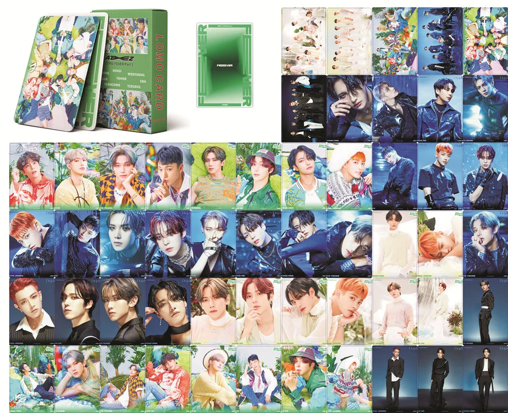 55PCS / Kpop Stray kids NO EASY Lomo Cards ATEEZ TXT TWICE NCT Bangtang Boys TXT ENHYPEN ITZY MAMAMOO Card album idol fan card