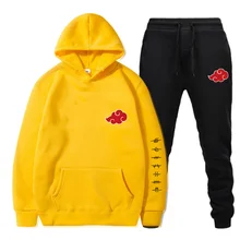 Fashion Akatsuki Men Hoodie Suit Autumn New Men Hoodies + Sweatpants Two Piece Suit Casual Male Clothes All-match Women Set