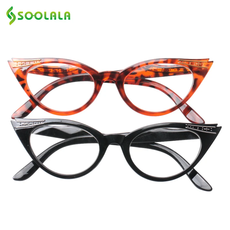 SOOLALA кошачий глаз очки для чтения женские 0,5 1,25 1,75 солнцезащитные очки для чтения очки ночного видения очки по рецепту солнцезащитные очки