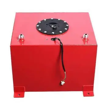 

8 Gallon/30L Aluminum Fuel Cell Tank Oil Box w/Level Sender Red