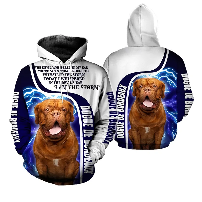 hot sale Men women dogue de bordeaux dog limited edition 3d zipper hoodies long sleeve Sweatshirts jacket pullover tracksuit - Цвет: hoodies