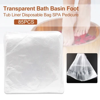 

85pcs Heat Preservation Leakproof Feet Detox Disposable Bag Tear Resistant Thickened SPA Pedicure Foot Tub Liner Bath Basin