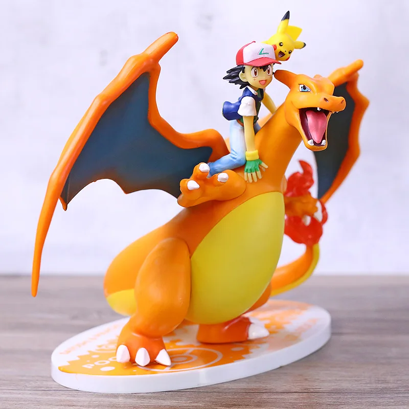 Charizard ПВХ фигурка модель игрушки Аниме игра Charizard Кетчум фигурка Коллекционная диорама игрушки подарок