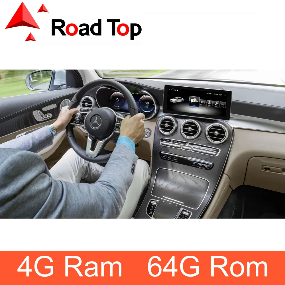 

4G Ram Android 10.25" Display with GPS Navigation Bluetooth Radio Function for Mercedes Benz GLC C Class W205 Head Unit Screen