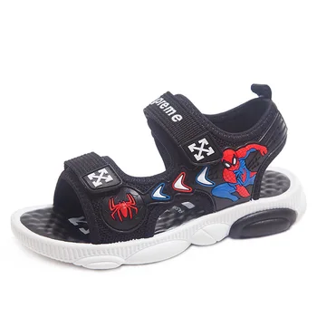 

Summer New Boy Girls Beach Shoes Fashion Cartoon Dinosaurs Children's Shoes Non-slip Soft Bottom Spider-man Children's Sandals