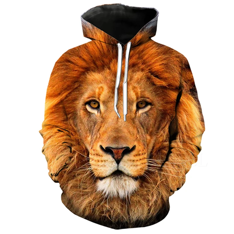 Hoodies 1 Новые модные мужские женские 3D толстовки с принтом животных Толстовка с изображением Льва осень весна тонкие пуловеры с капюшоном Harajuku уличная 3D топы - Цвет: Hoodies 1