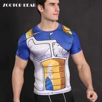 

Dragon ball shirt Vegeta Cosplay Anime clothing Men Compression tights t shirts Tops Fitness Goku Costume ZOOTOP BEAR