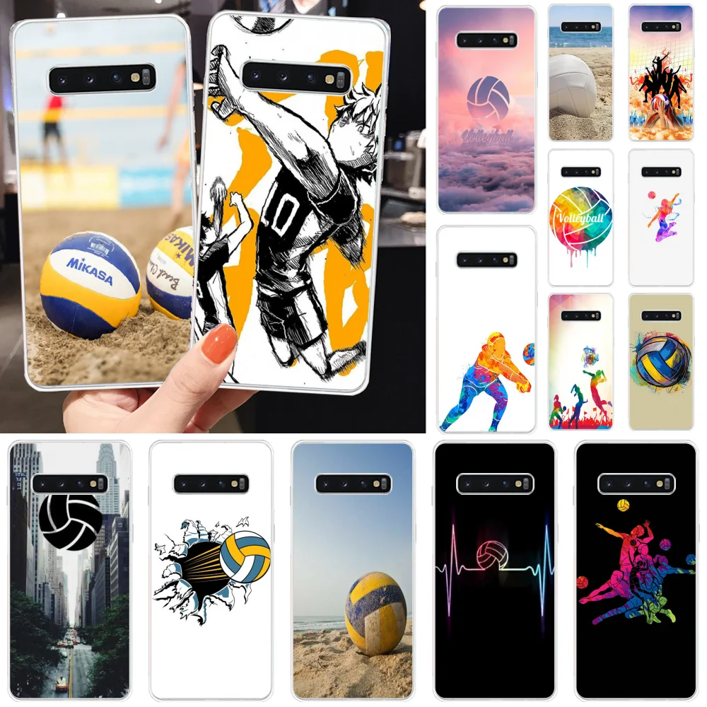 Viviana пляжный волейбол новинка Fundas мягкий чехол для телефона Samsung S10 Plus S9 S8 S8plus S7 S6