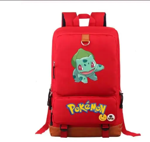 Мультфильм Squirtle Аниме Покемон чармандер мальчик девочка школьная сумка для женщин рюкзак для подростков школьные сумки холст студенческий рюкзак для ноутбука - Цвет: as pictures