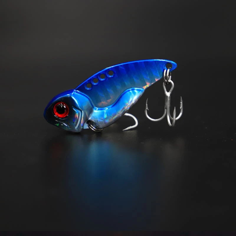 blue Лидер продаж 3D глаза металлический воблер блесна 7/10/12/14g опускается на дно вибрации искусственная наживка Vibe для бас-щуки ловля окуня - Цвет: blue