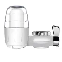 Домашний кухонный кран для раковины с двойным выходным краном, моющийся очиститель воды, фильтрационный керамический фильтр, легко устанавливается