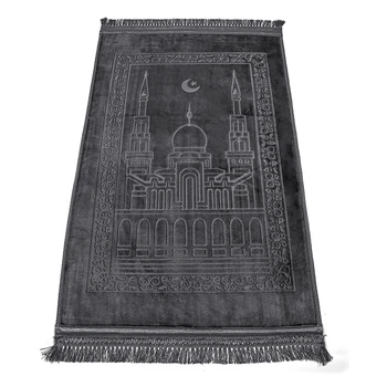 

80*120cm Islamic Muslim Prayer Mat Salat Musallah Prayer Rug Tapis Tapete Banheiro Islamic Praying Rug Carpet 70*110 cm