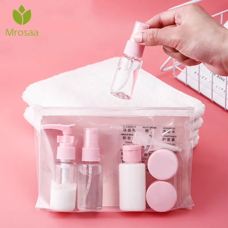 30ml Portable Empty Spray Bottles Cosmetic Containers for Travel 11Pcs/Set Mini Refillable Cream Lotion Bottle Jar | Дом и сад