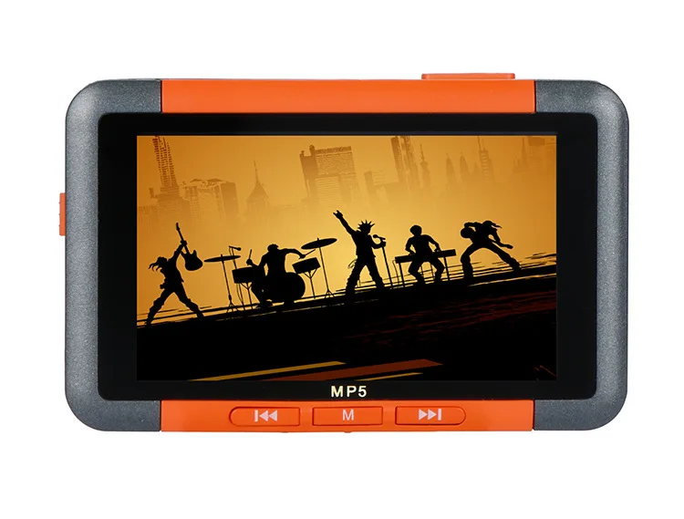 Портативный 8 Гб 16 Гб MP5 музыкальный плеер с ЖК-экраном fm-радио видео фильм может быть картой встроенный динамик - Цвет: orange