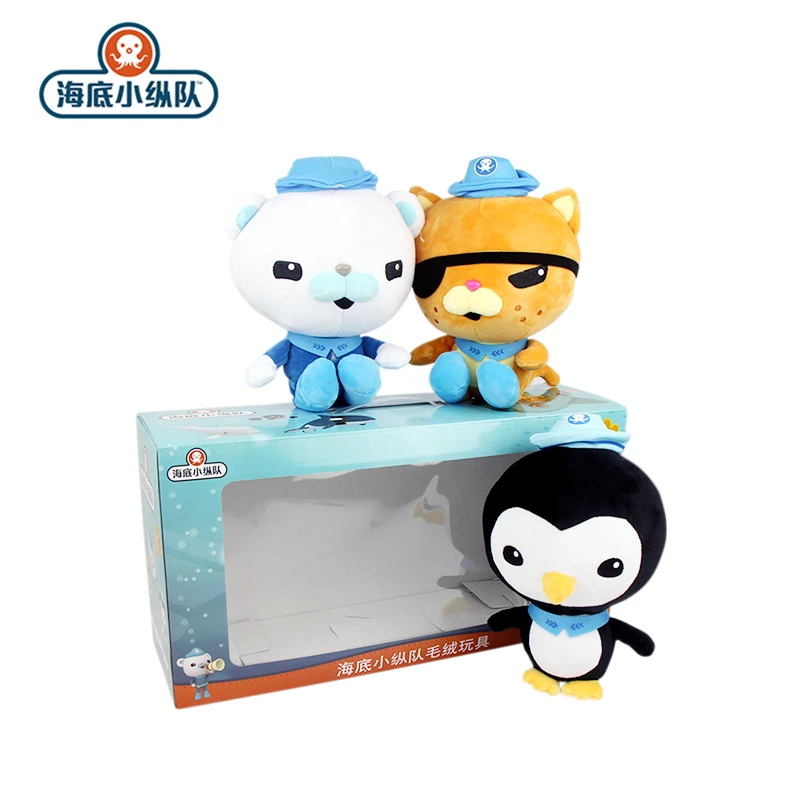 Оригинальная Подарочная коробка Octonauts 30 см Плюшевые игрушки с героями мультфильмов Kwazii песо барначки Аниме