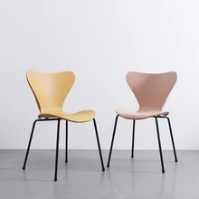 Nordic INS Plastic Butterfly Chair Office Conference Simple Chair Home Furniture Restaurant Cafe Bedroom Study Computer Chair