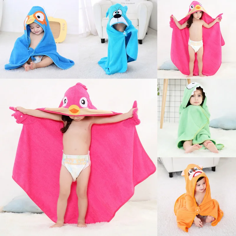 Infant Baby Hooded Bathrobe Towel Pajama