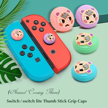 

Nintend Switch /Switch Lite Thumstick Grip Cute Silicone Analog Caps Protective Button Cover Case For NS MINI Switch Game Joycon