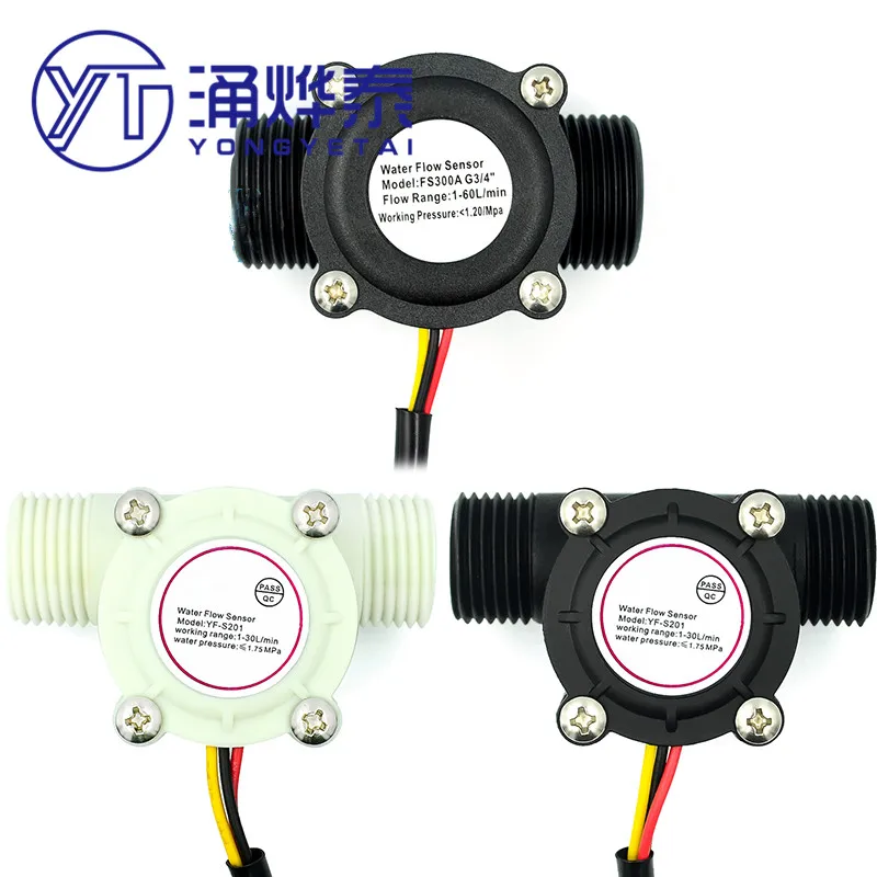 Датчик расхода воды YYT YF-S201 FS300A 4 точки интерфейс G1/2 диспенсер для водонагревателя
