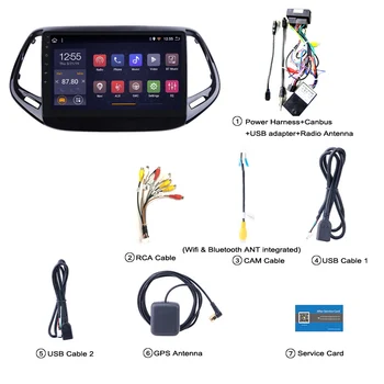 

9 inch Android Car multimedia player GPS navigation system radio Audio stereo can bus no 2 din dvd for Jeep COMPASS 2017-2018