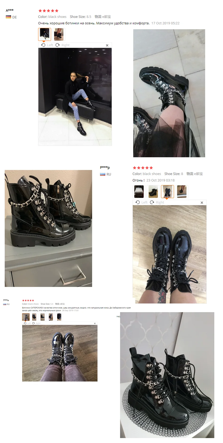 Gdgydh/женские ботильоны из лакированной кожи; обувь на среднем каблуке со шнуровкой; Черная Армейская Обувь в готическом стиле; сезон осень; пикантная обувь высокого качества с цепочкой