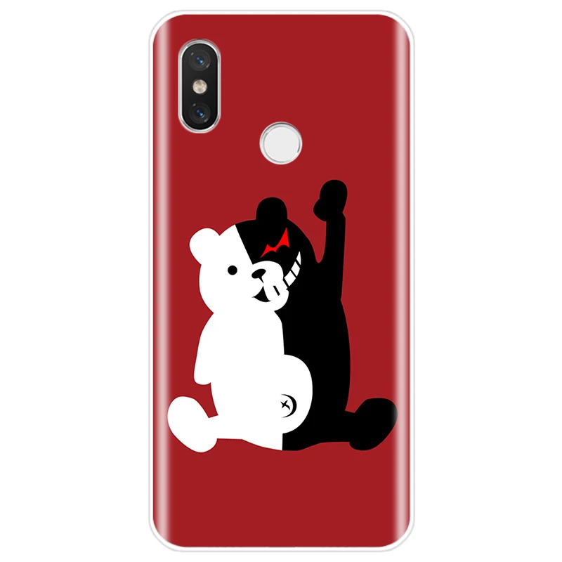 Милый Kumamon Danganronpa Monokuma крышка чехол для телефона из мягкого силикона ТПУ с рисунком чехол для телефона для xiaomi 4 5 5S плюс 5C 6 6X8 8SE 8lite 9 9SE MAX2 3 - Цвет: T19080705-11.jpg