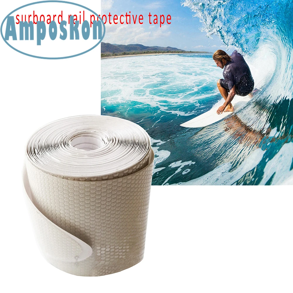 2 Pieces 83''/75'' Transparent Sup Board Protection Tape Surfboard Rail