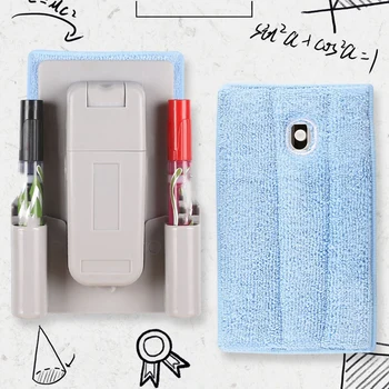 

1PC Magnetic Flannel Whiteboard Eraser Plastic Marker White Board Cleaner Eraser Blackboard Wipe Office School Stationery Supply