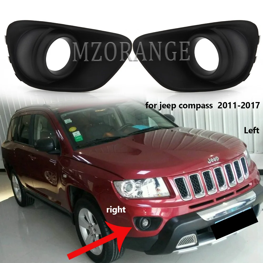 Miziauto Paraurti Anteriore Fendinebbia Copertura Lunetta Luce Per Jeep Compass 2011 2012 2013 2014 2015 2016 2017 Fari Fendinebbia Telaio
