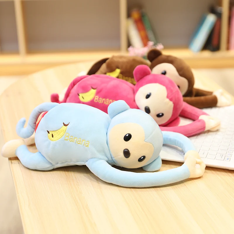 Кавайная Пиппи обезьяна игрушки плюшевая игрушка креативная коробка для