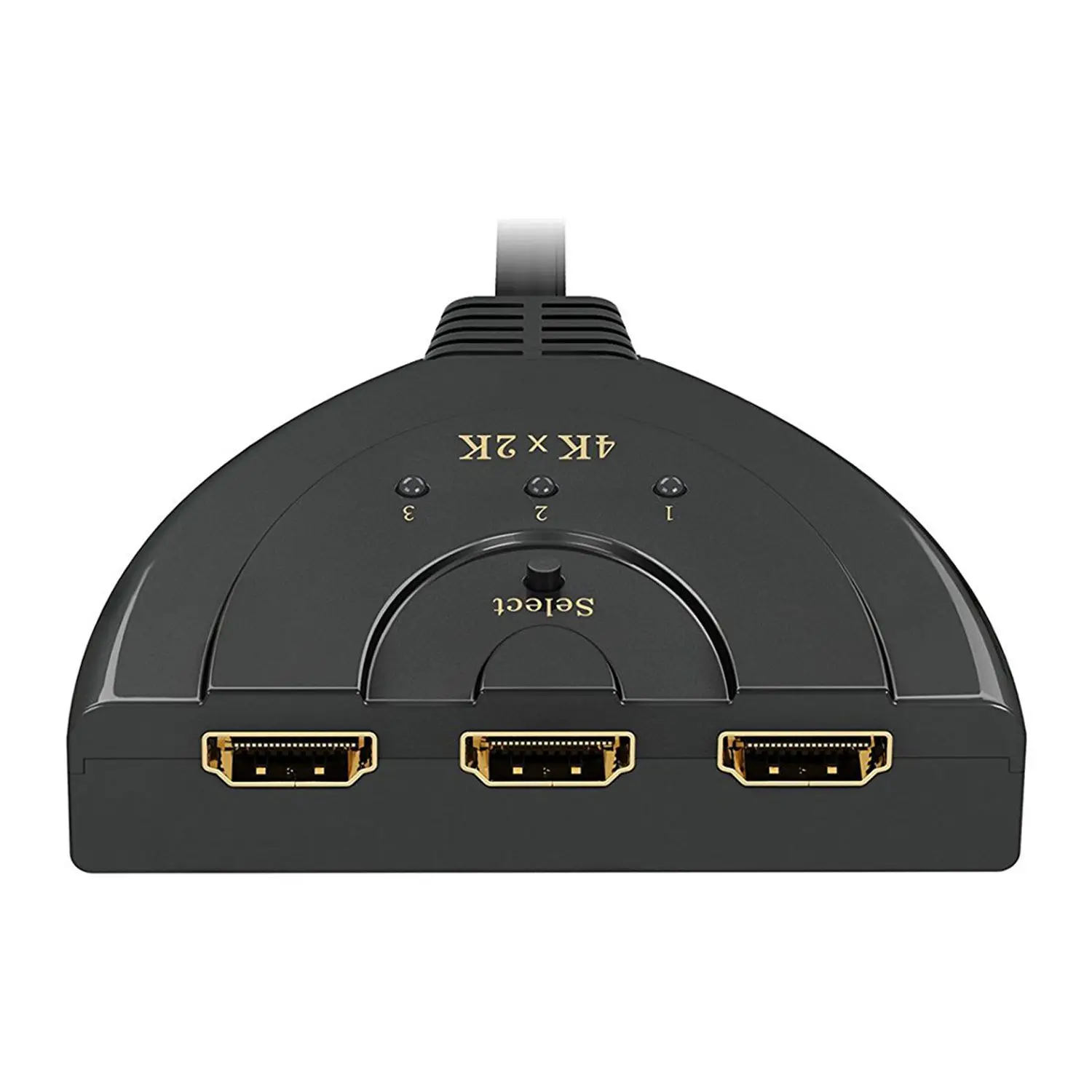 HDMI переключатель с пультом дистанционного управления 4 K, 3-Порты и разъёмы Разделитель с мультимедийным интерфейсом высокой четкости HDMI преключатель Sup Порты и разъёмы s 4 K/полный HD1080p/3D с высоким Скорость соединительный кабель