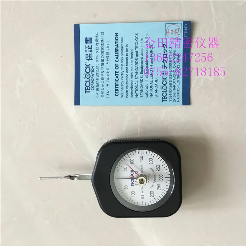 

4pcs TECLOCK double pointer transverse tension meter meter type meter DT-300G 300g