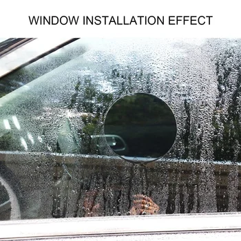 2 pcs Rain-proof Clear Car Film Rearview Mirror Protection Waterproof Film Auto Window Glass Sticker Film 4