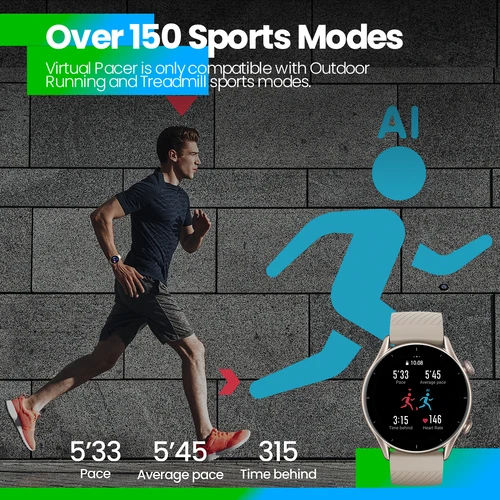 Amazfit GTR-3 스마트 워치, 알렉사 내장 건강 모니터링, 1.39 인치 AMOLED 디스플레이, 안드로이드 IOS 휴대폰용, GTR 3, GTR3 4