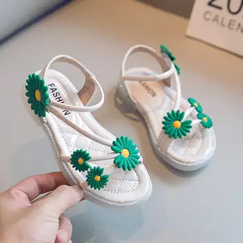 

Girls summer style sandals toddler casual shoes girls beach sandals cute flower girl sandals sneakers