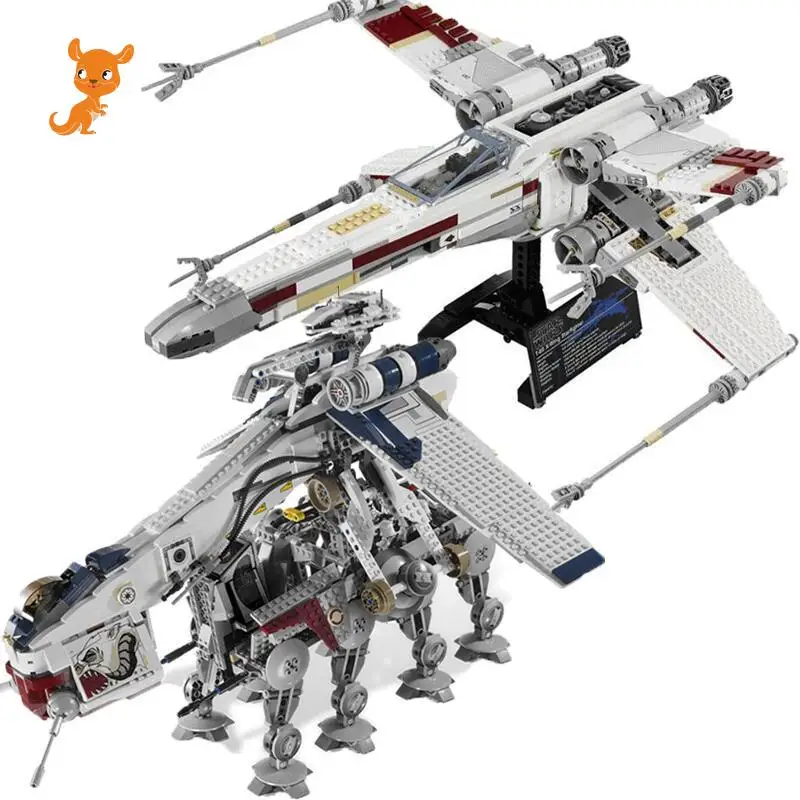 

toys New Star Tie Fighter X Wing MicroFighters Wars AT Walker Building Blocks StarWars Lepining Toys 05053 10195 05039 10240