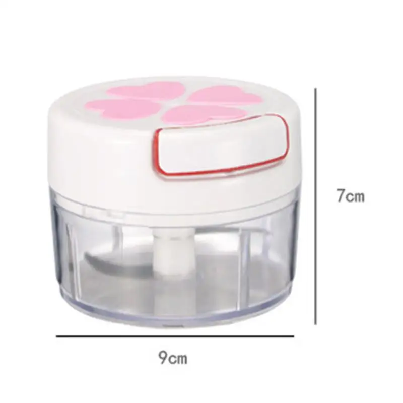 170ML Mini Powerful Meat Grinder Hand-power Food Chopper Mincer Mixer Masher To Chop Meat Fruit Vegetable Nuts Shredder Hot